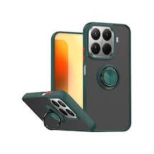 Xiaomi Mi 15t Pro Montreal Yüzüklü Silikon Kapak - Yeşil -