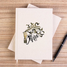 Arcade Fire Funeral Classic Çizgisiz Kanvas Defter Krem