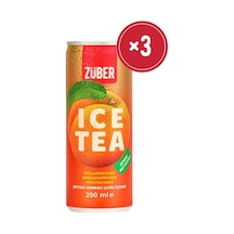 Züber Ice Tea Şeftali 250ml X 3 Adet