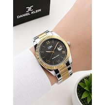 Daniel Klein 2 Yıl Garantili Takvimli Kadran 3 Atm Suya Dayanıklı Erkek Kol Saati Edk.14492.5 Gümüş - Sarı