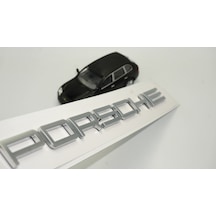 Porsche Bagaj Yazı Logo Mat Krom Renk