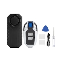 Lemestar Kablosuz Titreşimli 7 Seviyeli Hassas Bisiklet Motosiklet Alarmı - 113db Uzaktan Kumandalı Su Geçirmez