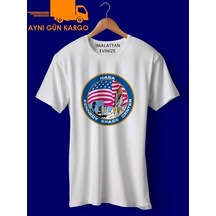 Abd Nasa Uzay Merkezi Baskılı Tişört Tshirt Ücretsiz Kargo