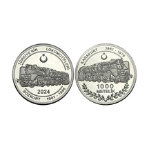 Türkiye 2024 Yılı Türkiye'nin Lokomotifleri Bozkurt 1000 Metelik Alüminyum Madalyon