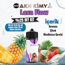 Lava Flow Naked Yoğun Dıy Kit Çilek Ananas Hindistan Cevizi Gıda Aroması %25 Oranda Aroma İçerir Hazır Değildir 100 Ml
