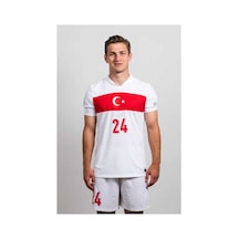 Türkiye Milli Takım Euro 2024 Semîh Kılıçsoy Forması Beyaz Çok Renkli