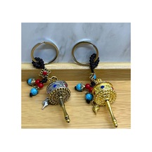 Metal Feng Shui Şans Çarkı Anahtarlık 23892763