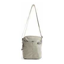 Sanmorris Unisex 4 Bölmeli Suya Dayanıklı Paraşüt Kumaş Omuz Çantası Sı-6033 Açık Gri