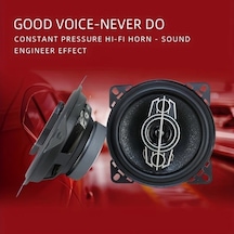 Xuweiwei Q-pertors 4 Yönlü 220w Max Güç Black 4 Inç Araç Hoparlörü Toz Kılıfı Ve Kablo İle Kolay Kurulum Dayanıklı Ses Sistemi