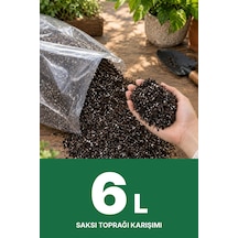 Premium Saksı Toprağı Karışımı --- Saksına Göre, İhtiyacın Kadar --- Jiffy Sphagnum Torf + Perlit + Cocopeat --- Steril, Böcek Yapmaz 6 L