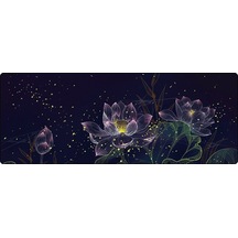 400x900x1.5mm Kilitsiz Büyük Masa Mouse Pad 2 Lotus