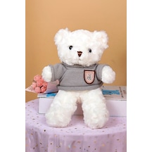 Chavin 30 Cm Beyaz Hediye Peluş Oyuncak Ayıcık Ayi-05 Beyaz