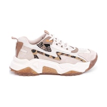 Derinet Comfort Taban Kadın Sneaker Bej Leopar Bej Leopar