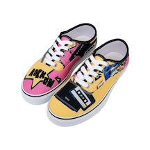Kadın Vegan Çok Renkli Sneakers - Rock On Tasarım