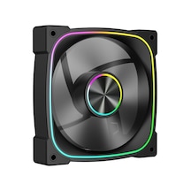 1st Player Fn7r 120mm Reverse 4pın Pwm + 3pın Argb Tekli Siyah Kasa Fanı Ob Standart