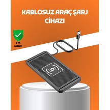Araç İçi Kablosuz Şarj Pedi - Manyetik Güçlü Tutuş Hızlı Şarj Özelliği