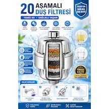 Duş Filtresi, Duş Arıtma Cihazı 20 Katmanlı Filtreleme