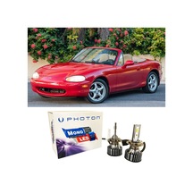 Mazda Mx5 Led Xenon Uzun + Kısa Far Ampulü H4 Mono Yeni Seri Beyaz