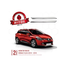 intakrom Renault Clio 4 Krom Ön Panjur 2 Parça - 2012-2018 - Hb - Sw