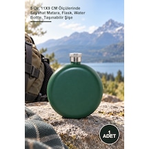 1 Adet Paslanmaz Çelik Matara 5 Oz, 11x9 Cm Ölçülerinde Seyahat Matara, Flask, Water Bottle, Taşınabilir Şişe