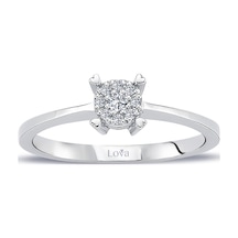 Lova 0,30 Karat Tektaş Görünümlü Pırlanta Yüzük - 1020426 Lova 0,30 Karat Tektaş Görünümlü Pırlanta Yüzük - 1020426