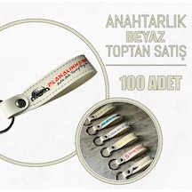 Anahtarlık,firmaya Özel Beyaz,100 Adet Promosyon,plakalıkhane