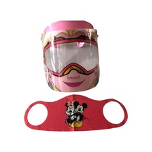 Gürbey Elsa Baskılı Çocuk Siperlik + Mickey Mouse Desenli Çocuk Maske