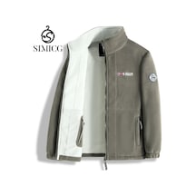 Sonbahar Ve Kış Sıcaklığı İçin Erkek Polar Ceket Haki