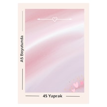 Kalpli Dekoratif Not Sayfası A5 Çek Kopar - 45 Yaprak Çok Renkli