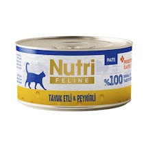 Nutri Feline Adult Pate 70gr Tavuk Etli & Peynirli 6 Adet Yaş Yetişkin Kedi Maması
