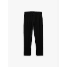 Koton Slim Fit Cep Detaylı Viskon Karışımlı Kumaş Pantolon Siyah 6wam40098hw Siyah