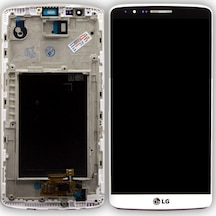 LG Uyumlu G3 D855 Lcd Ekran Dokunmatik Çıtalı - Beyaz (523069633)
