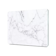 2'li Cam Kesme Tahtası Ve Sunumluk Beyaz Mermer Desenli 20 X 30 Cm Ve 25 X 35 Cm Çok Renkli
