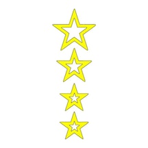 Sevenkardeşler Cg F.Sarı Yıldızlı Çamurluk Üst Sticker