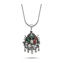 Osmanlı Devlet Arması 60 Cm 925 Gümüş Kolye (520436406)