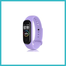 Bezos Mi Band 4 Uyumlu Klasik Kordon - Lila Dfnbez