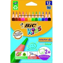 Bic Kuru Boya Evolution Üçgen Jumbo Metal Tüp 12+1 958192 Çok Renkli