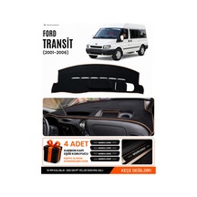 Ford Transit 2001-2006 Uyumlu Torpido Örtüsü, Torpido Kılıfı - Siyah Kahverengi