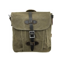 Ççs 31487 Mumlanmış Kanvas Retro Omuz Çantası Haki