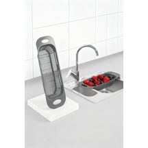 Transformacion Ayarlanabilir Sürgülü Lavabo Süzgeci - Mutfak İçin Pratik Ve Şık Tasarım Gri, 7430000722438 Çok Renkli