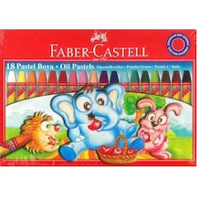 Faber Pastel Boya Red Line Karton Kutu Köşeli 18 Renk 5282 125318 Çok Renkli