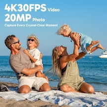 Brave 4 4k 20mp Wifi Aksiyon Kamerası Ultra Hd With Eıs 30m Underwater Su Geçirmez - Uzaktan Kumandalı - 5x Zoom