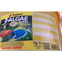 Tropical 3algae Flakes Bitkisel Pul Balık Yemi 50gr