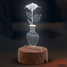 Kişiye Özel Canım Annem 3D Led Lamba - 3