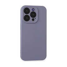 Apple Apple Uyumlu iPhone 15 Pro Max Kılıf Nano İçi Kadife Silikon - Lila 0.2M-Çok Renkli