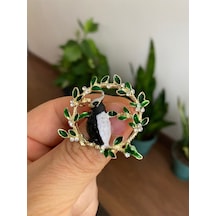 Gül, Lotus, Lale, Çiçek Broşları 8 Renkli