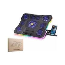 Hadron Dcxa21 Notebook Soğutucu 9-fan + Telefon Standı 14-18 Rgb Siyah