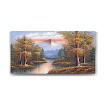 Klasik Doğa Manzara Tablosu - 120x60cm 7/8 Yaş