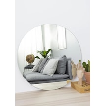 30 Cm Çap Çerçevesiz Yuvarlak Ayna 30 X 30 Gümüş