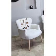 Azra Mobilya İnci Punch Berjer - Tekli Koltuk - Balkon, Kafe, Bahçe - Desenli Çiçek